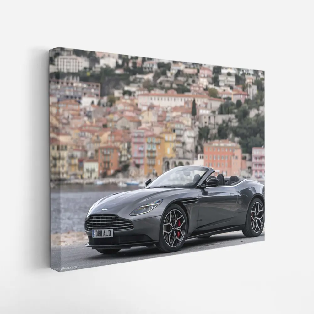Aston Martin DB11 Volante Coastal Town Background – Wall Art