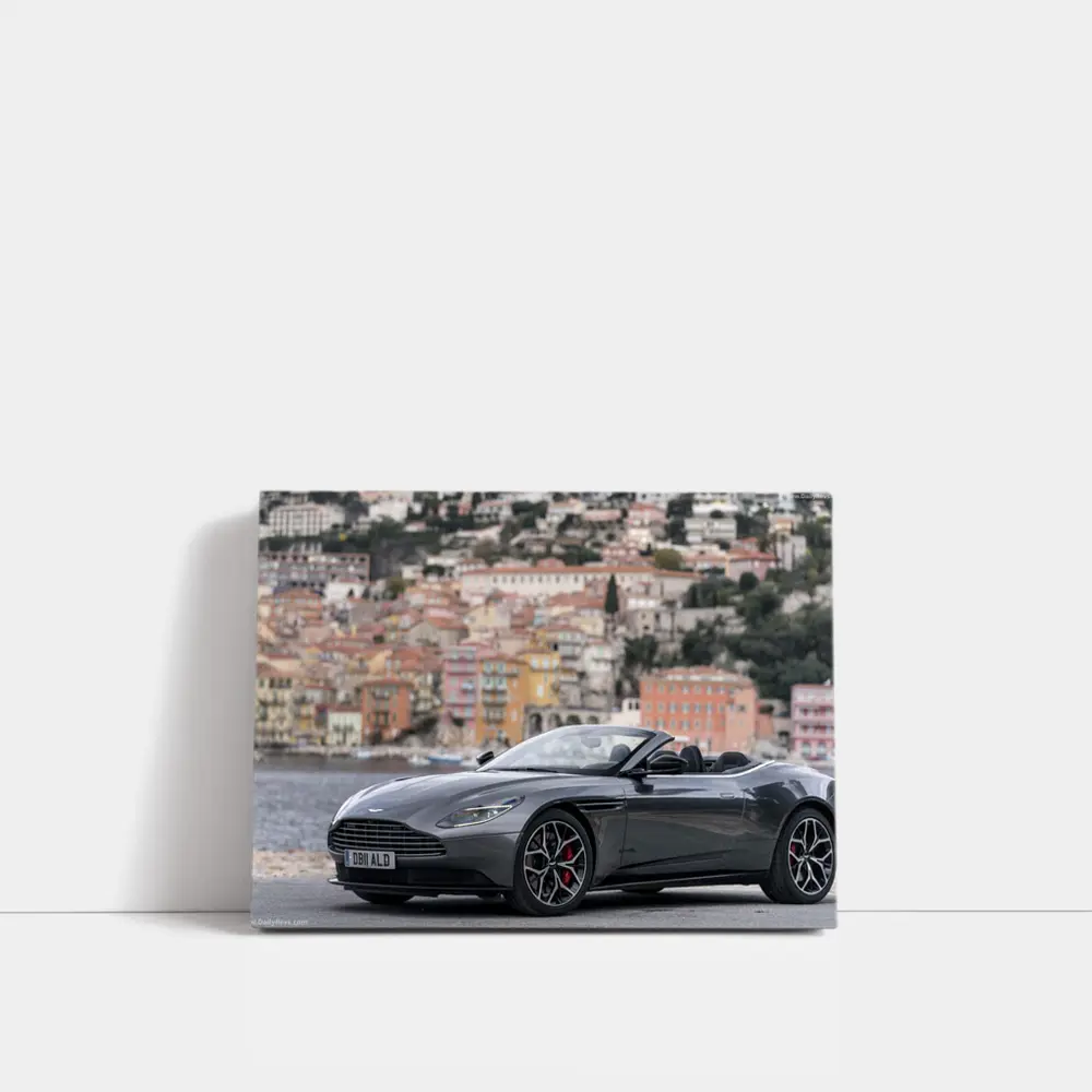 Aston Martin DB11 Volante Coastal Town Background – Wall Art