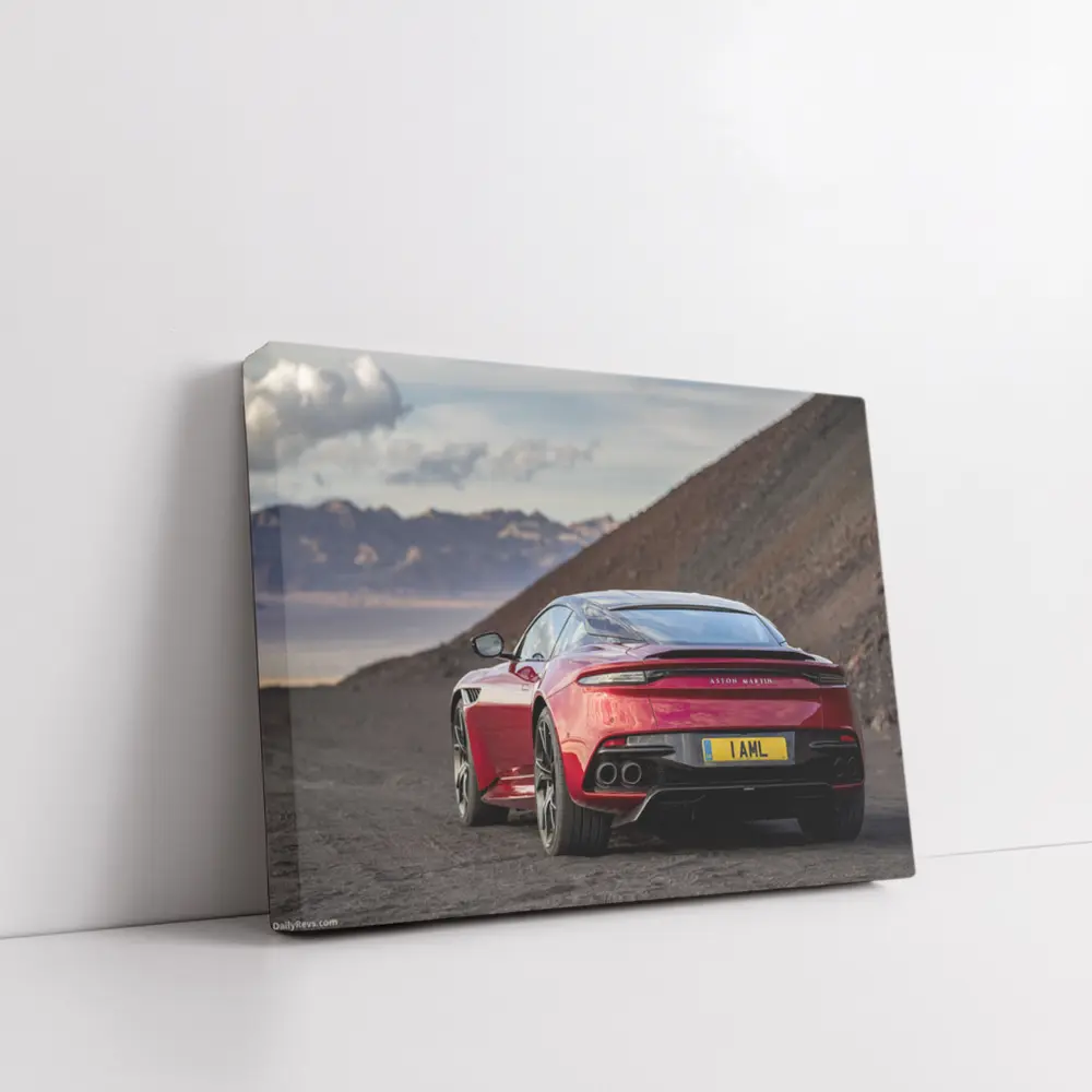 Aston Martin DBS Superleggera Red Desert Mountains – Wall Art
