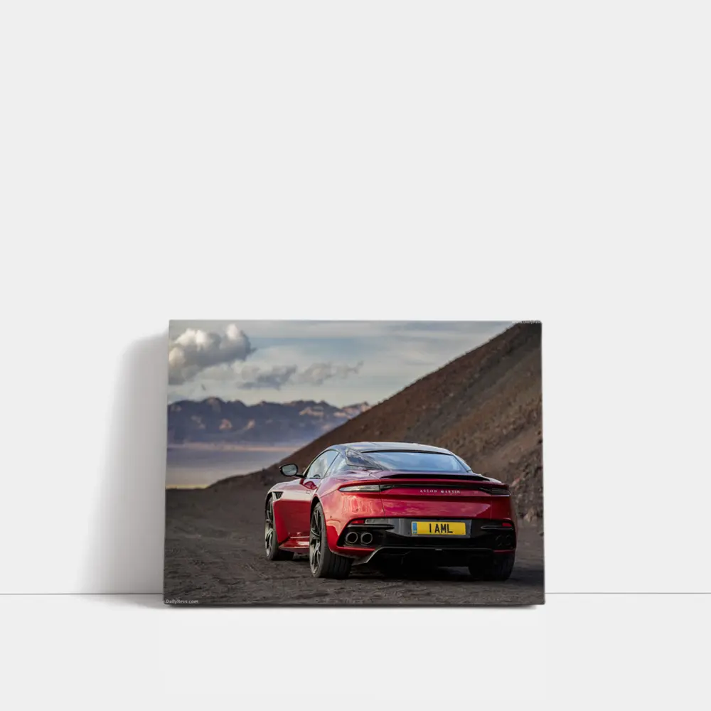 Aston Martin DBS Superleggera Red Desert Mountains – Wall Art
