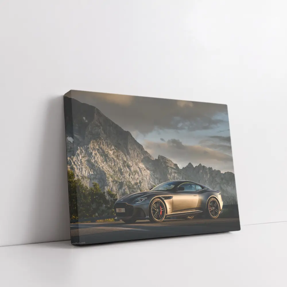 Aston Martin DBS Superleggera Mountain Road Dusk – Wall Art