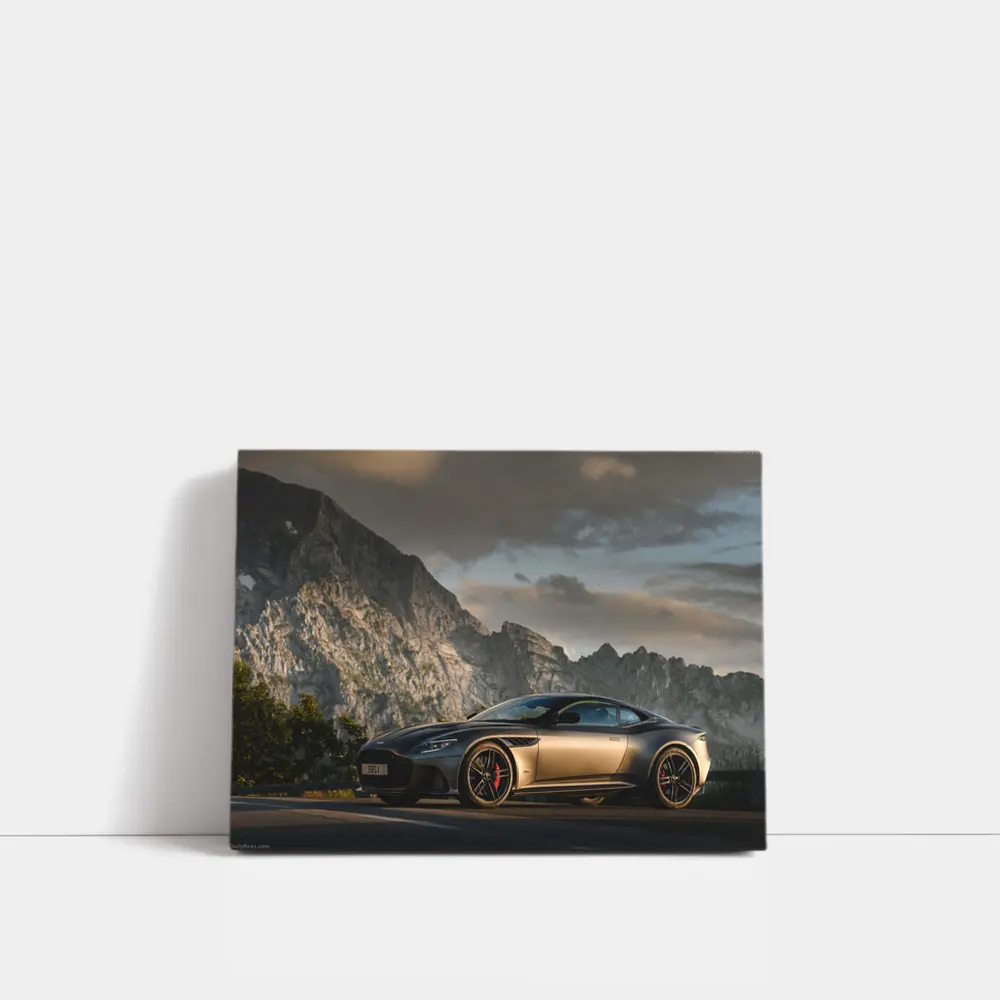 Aston Martin DBS Superleggera Mountain Road Dusk – Wall Art