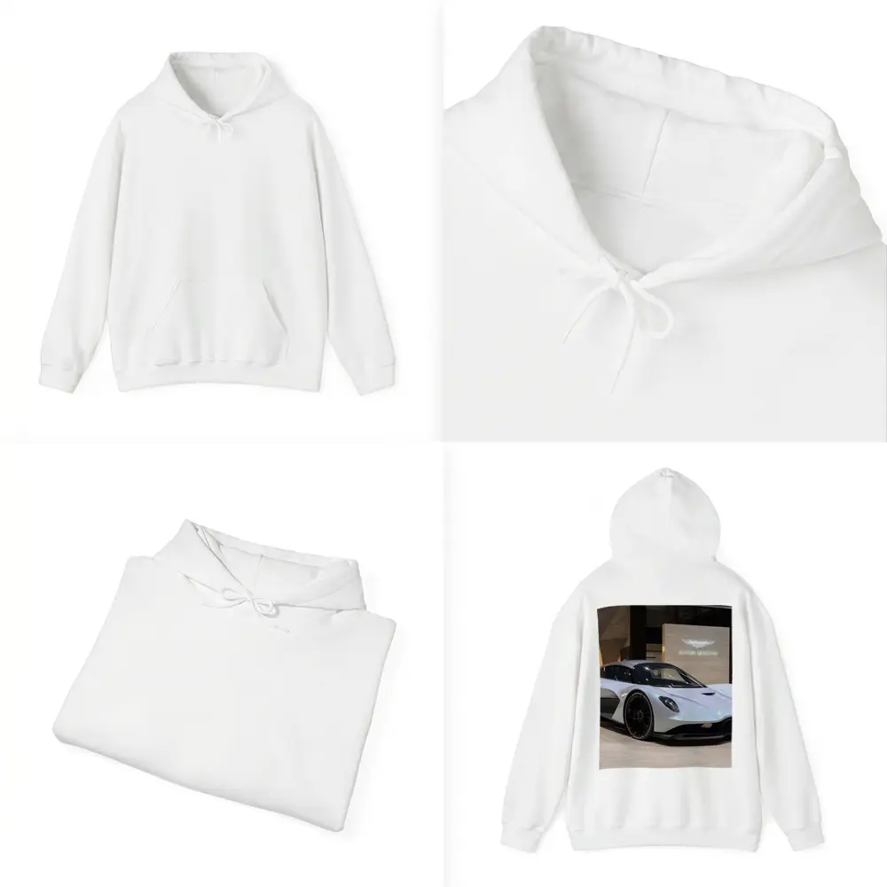 Aston Martin Valhalla Silver Showroom Display – Hoodies