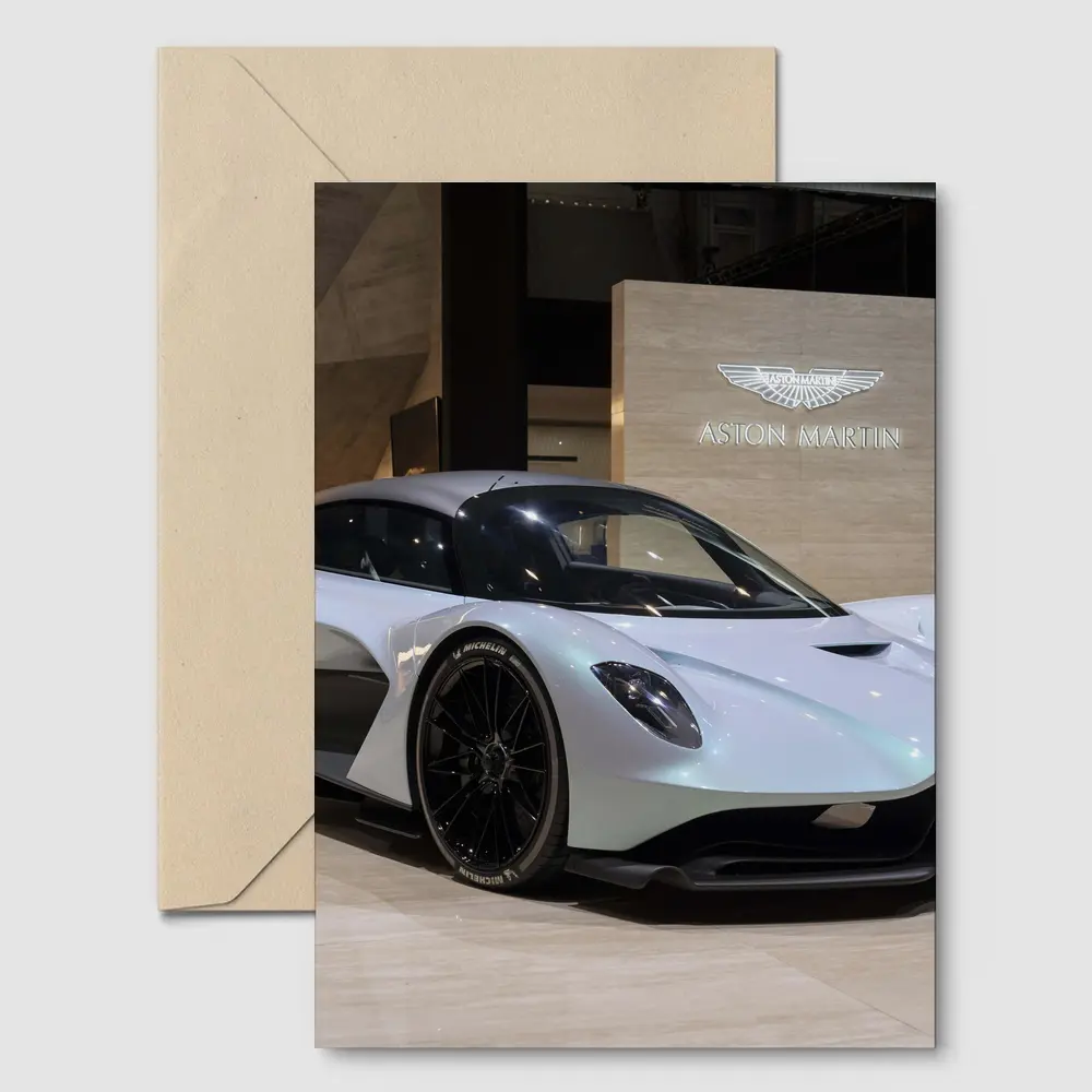 Aston Martin Valhalla Silver Showroom Display – Postcards