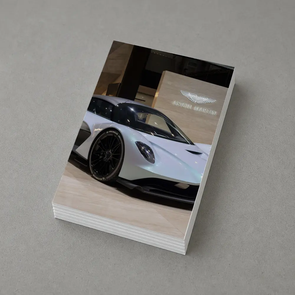 Aston Martin Valhalla Silver Showroom Display – Postcards