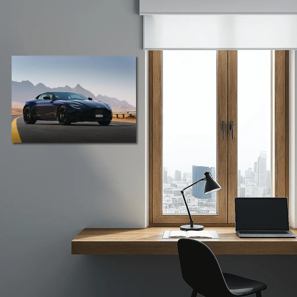 Aston Martin DB11 Desert Mountain Road – Wall Art