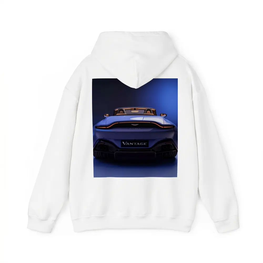 Aston Martin Vantage Roadster Rear Studio Blue – Hoodies
