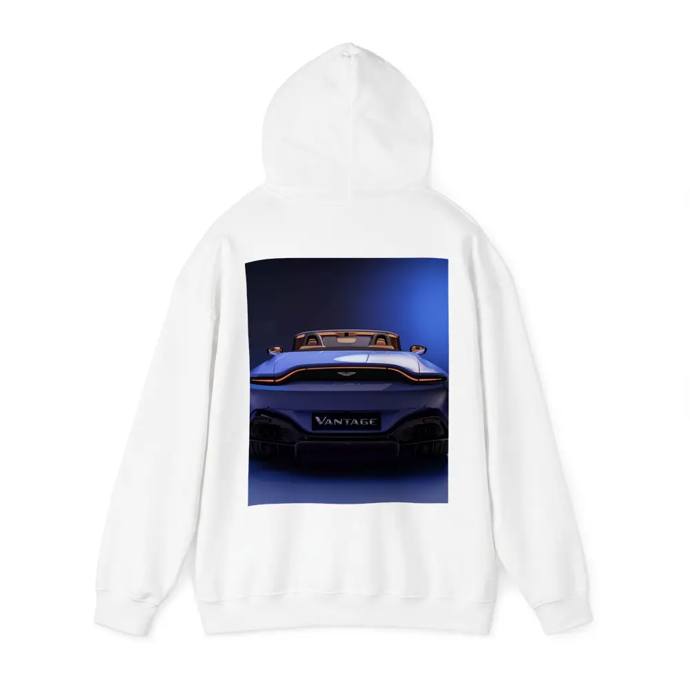 Aston Martin Vantage Roadster Rear Studio Blue – Hoodies