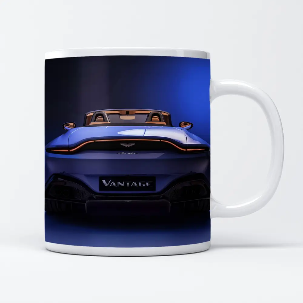 Aston Martin Vantage Roadster Rear Studio Blue – Mugs