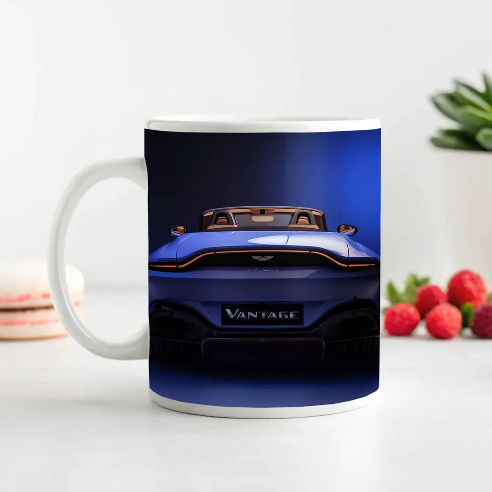 Aston Martin Vantage Roadster Rear Studio Blue – Mugs