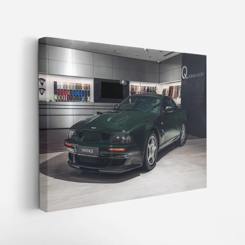 Aston Martin Vantage Green Showroom Display – Wall Art