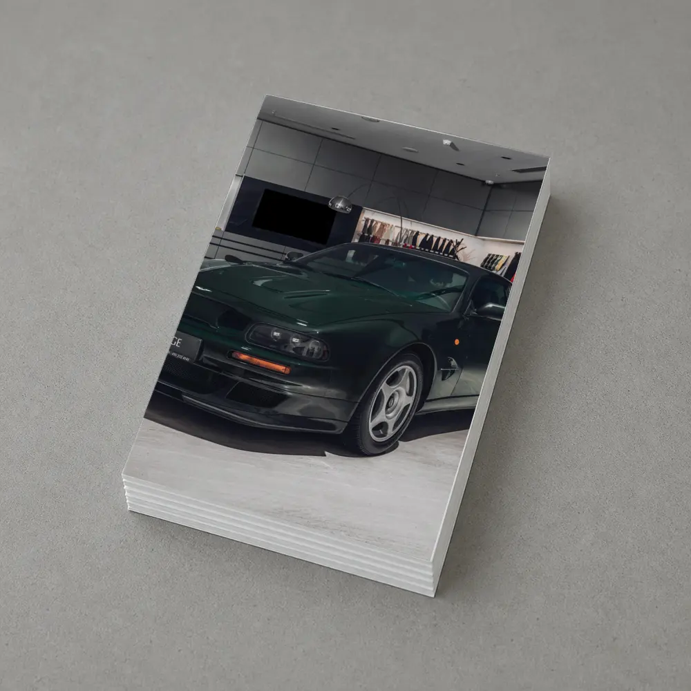 Aston Martin Vantage Green Showroom Display – Postcards