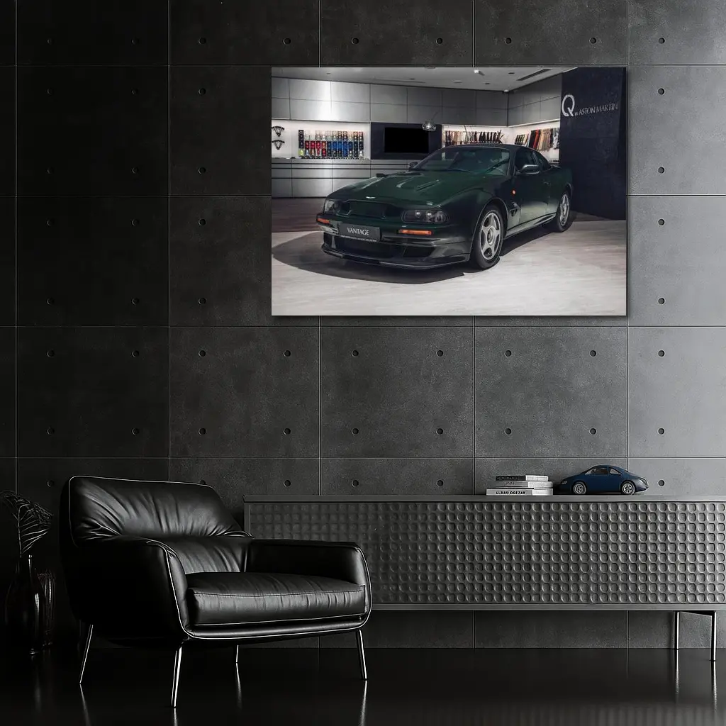 Aston Martin Vantage Green Showroom Display – Wall Art