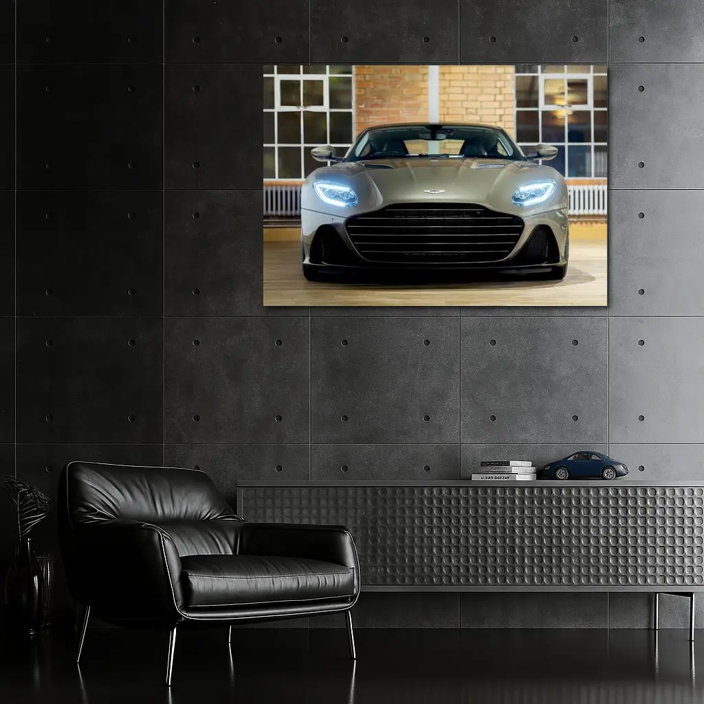 Aston Martin DBS Superleggera Front View Indoor – Wall Art