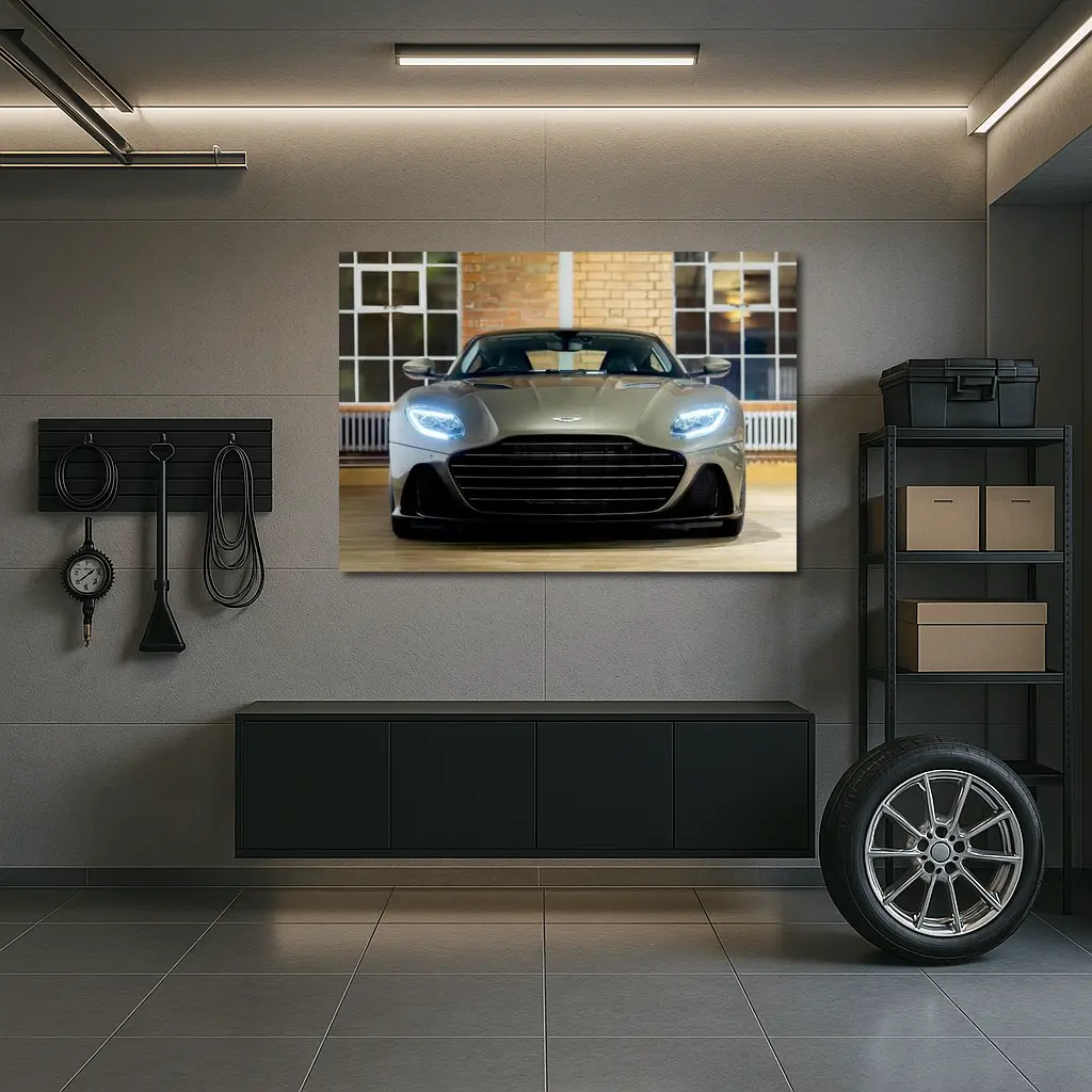 Aston Martin DBS Superleggera Front View Indoor – Wall Art