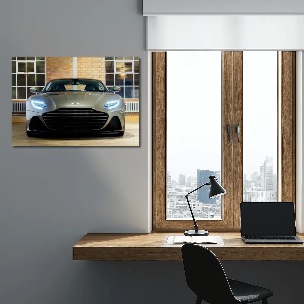Aston Martin DBS Superleggera Front View Indoor – Wall Art