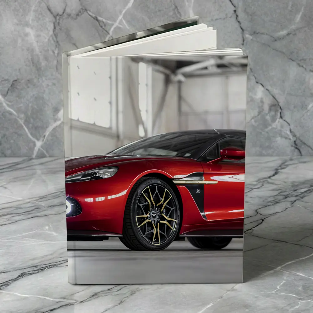 Aston Martin Vanquish Red Indoor Garage Setting – Notebooks