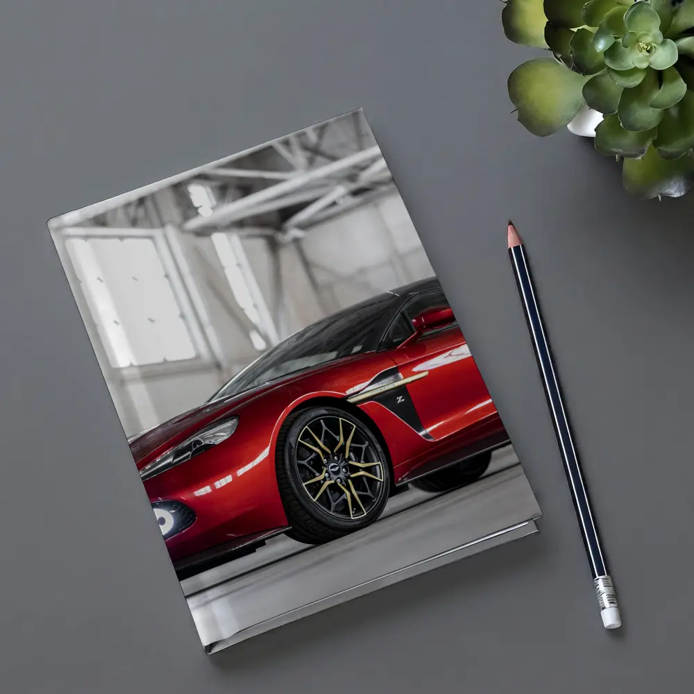 Aston Martin Vanquish Red Indoor Garage Setting – Notebooks