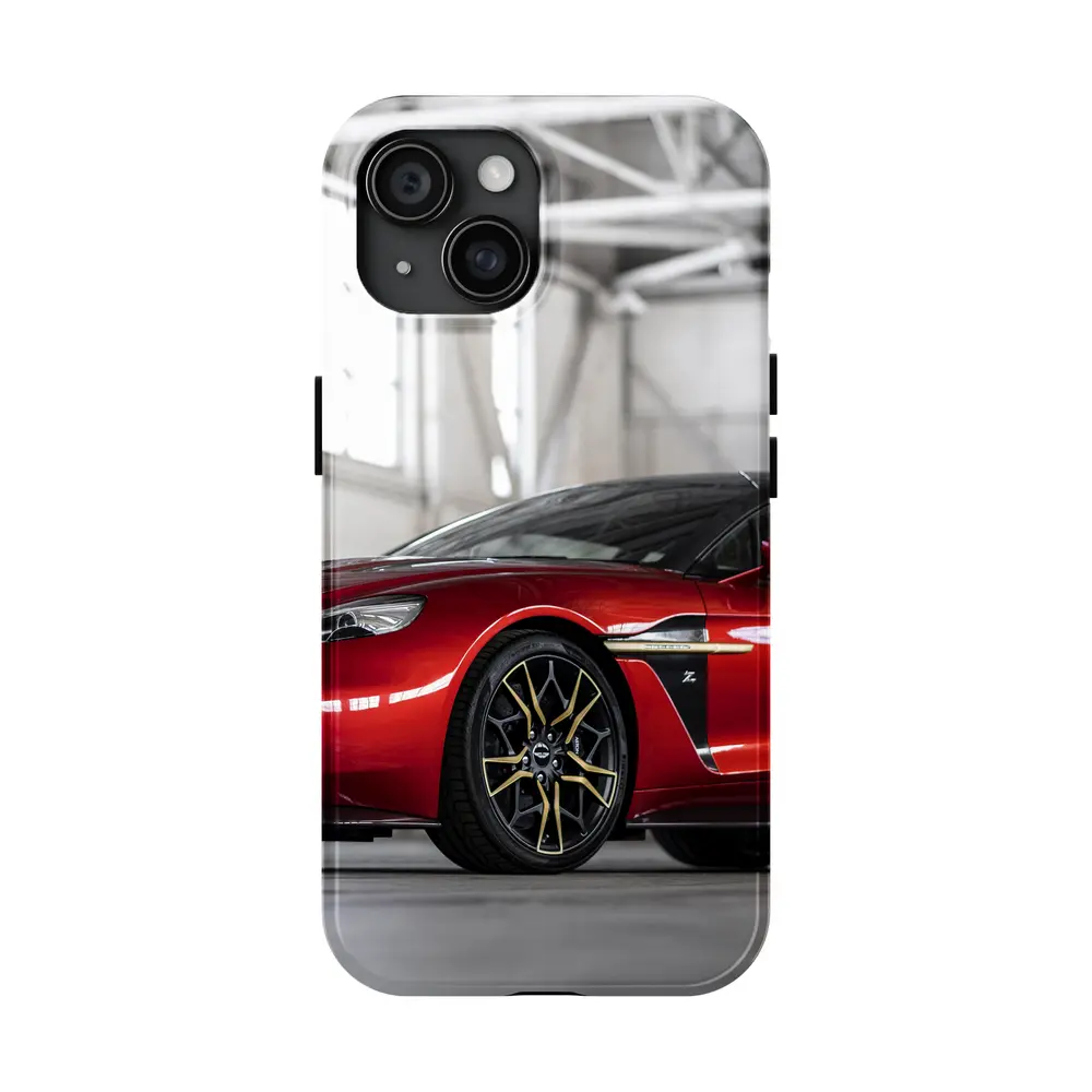 Aston Martin Vanquish Red Indoor Garage Setting – Cases