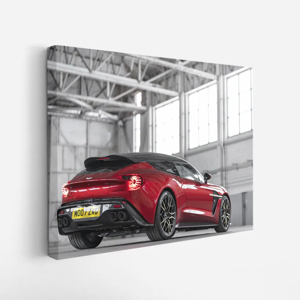 Aston Martin Vanquish Zagato Red Indoor Hangar – Wall Art