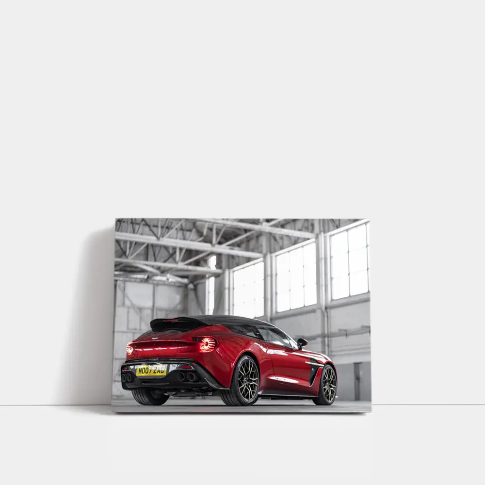 Aston Martin Vanquish Zagato Red Indoor Hangar – Wall Art