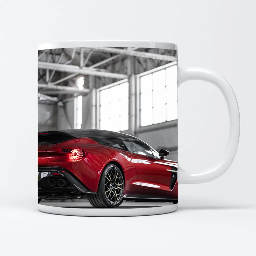 Aston Martin Vanquish Zagato Red Indoor Hangar – Mugs