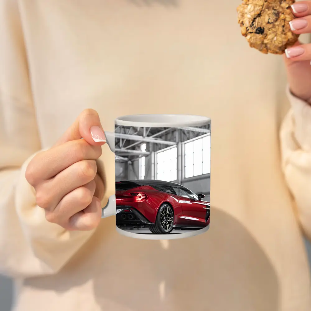 Aston Martin Vanquish Zagato Red Indoor Hangar – Mugs