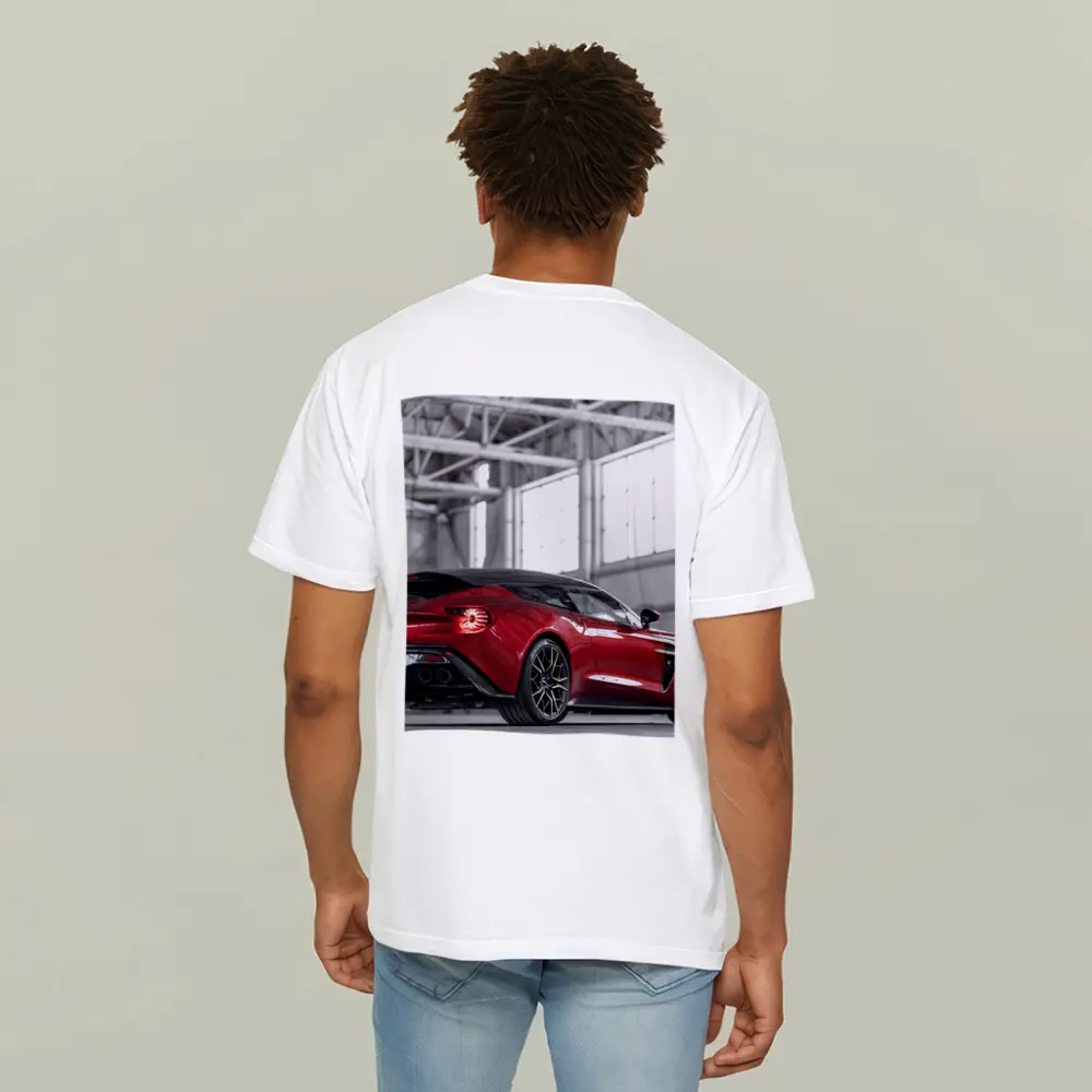 Aston Martin Vanquish Zagato Red Indoor Hangar – T-Shirts