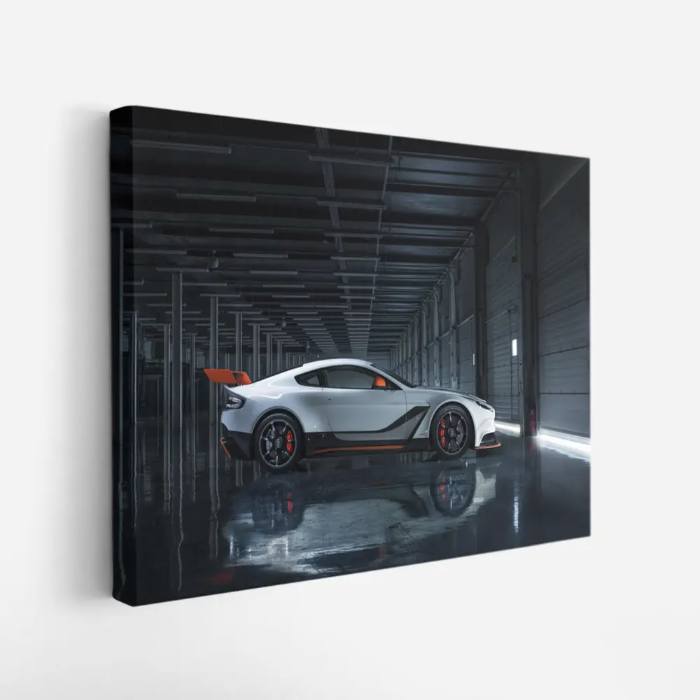 Aston Martin Vantage GT3 Dark Garage Side – Wall Art