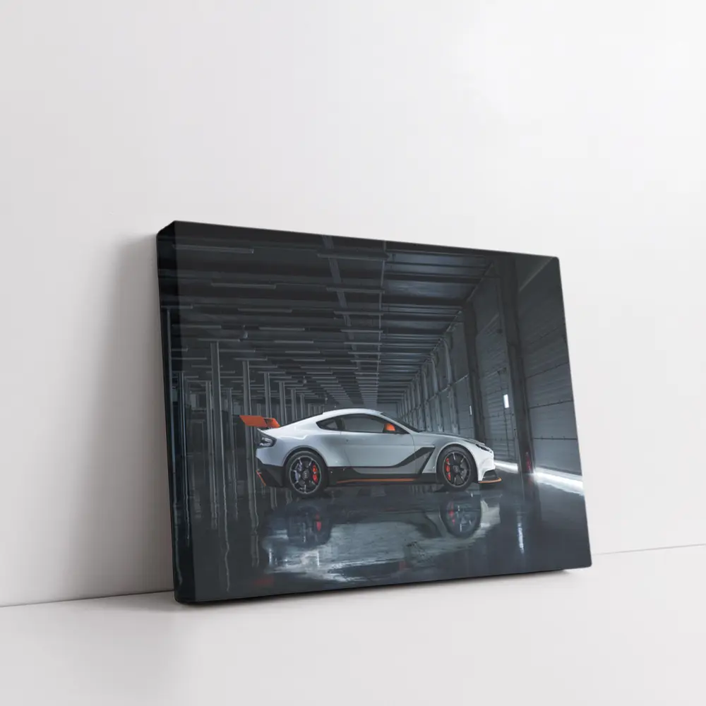 Aston Martin Vantage GT3 Dark Garage Side – Wall Art