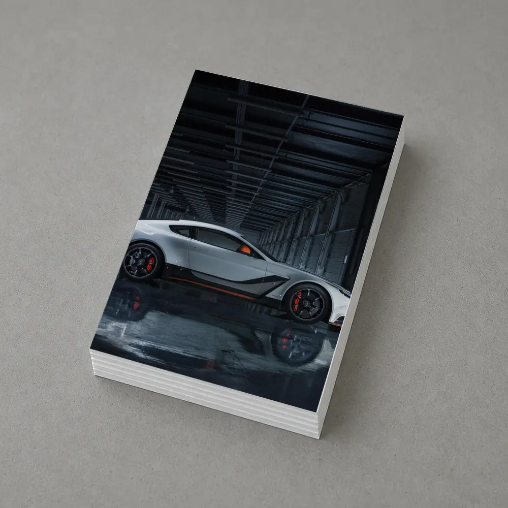 Aston Martin Vantage GT3 Dark Garage Side – Postcards