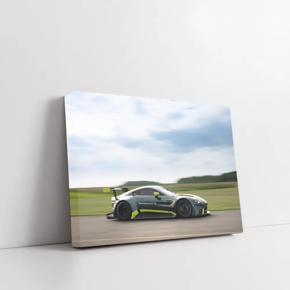 Aston Martin Vantage GT3 Racing On Track – Wall Art
