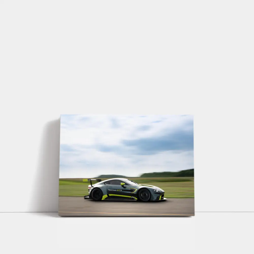 Aston Martin Vantage GT3 Racing On Track – Wall Art