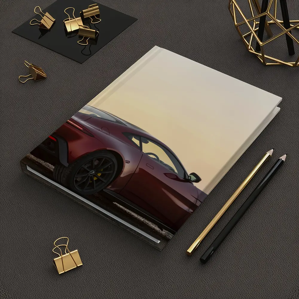 Aston Martin Vantage Red Sunset Coastal View – Notebooks