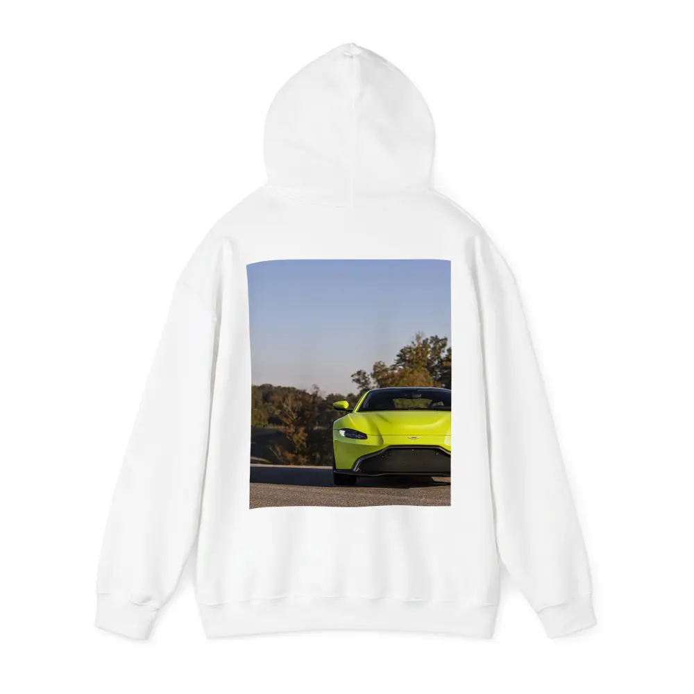 Aston Martin Vantage Lime Green Road Front – Hoodies