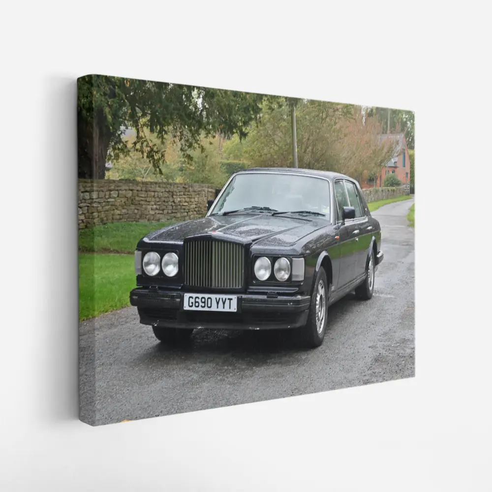 Bentley Turbo R Black Country Road Setting – Wall Art