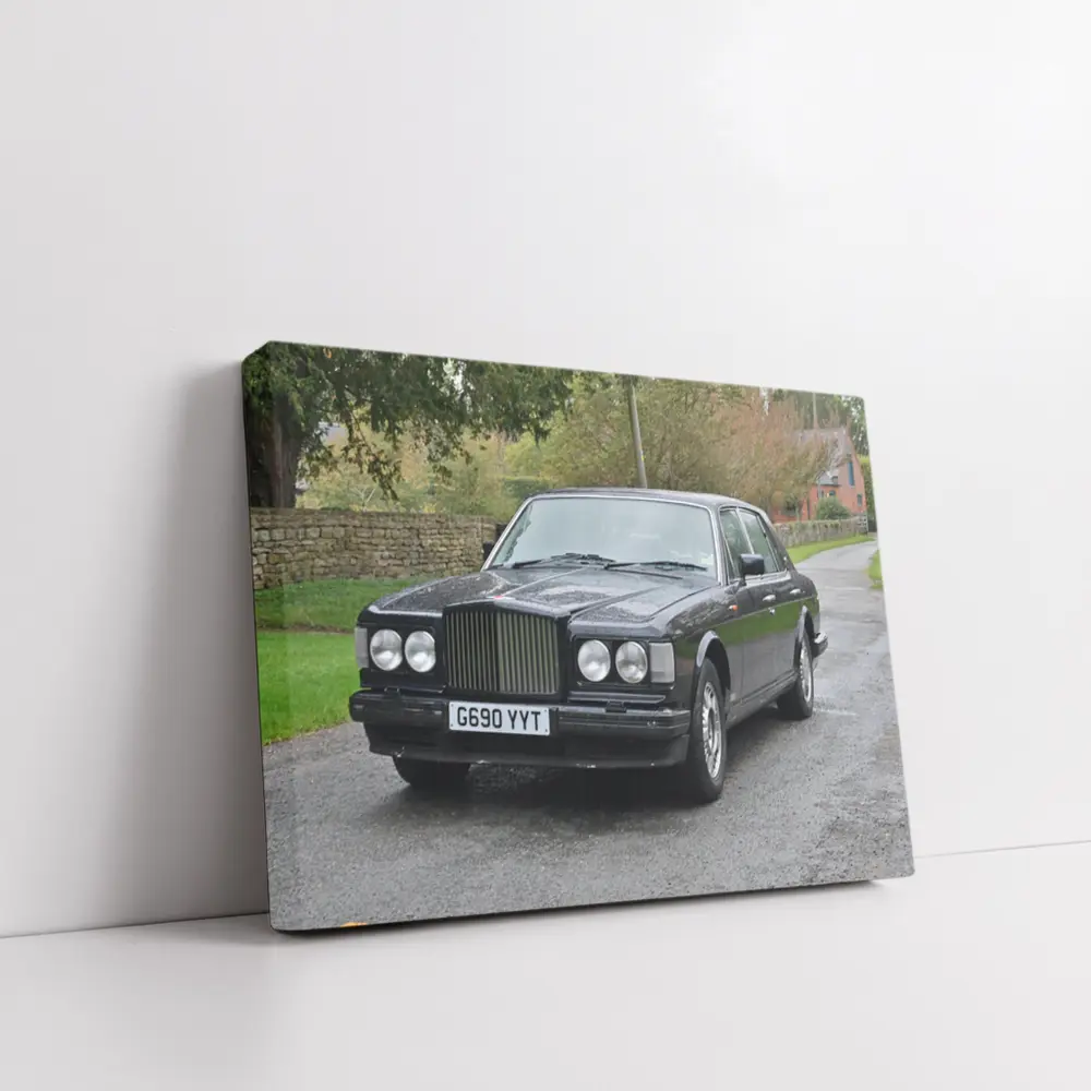 Bentley Turbo R Black Country Road Setting – Wall Art