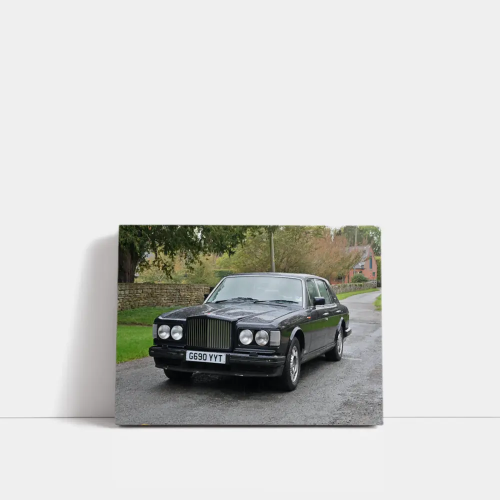 Bentley Turbo R Black Country Road Setting – Wall Art