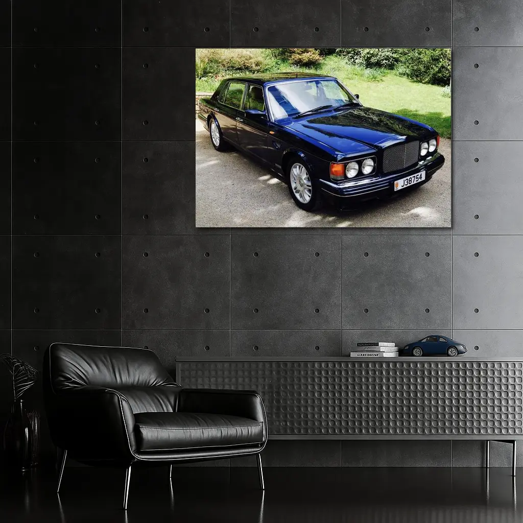 Bentley Brooklands Dark Blue Driveway Setting – Wall Art