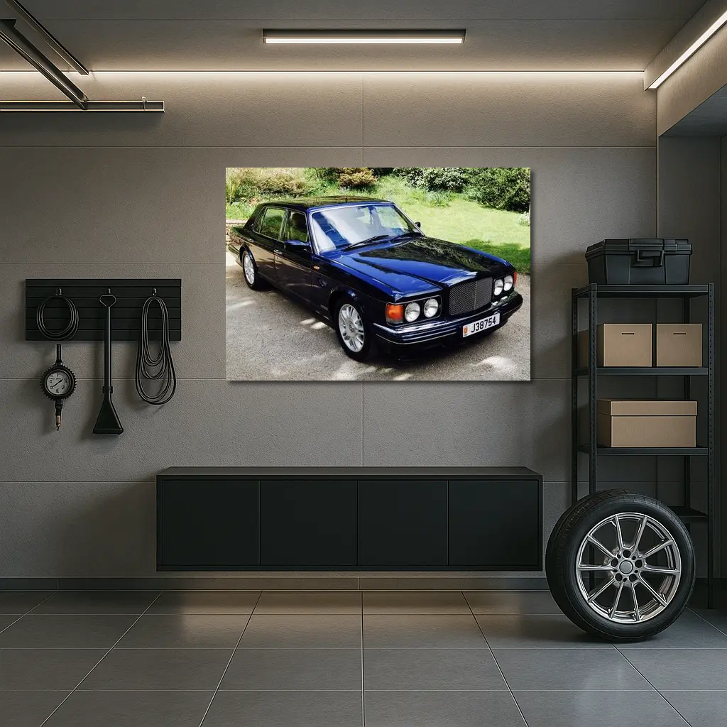 Bentley Brooklands Dark Blue Driveway Setting – Wall Art