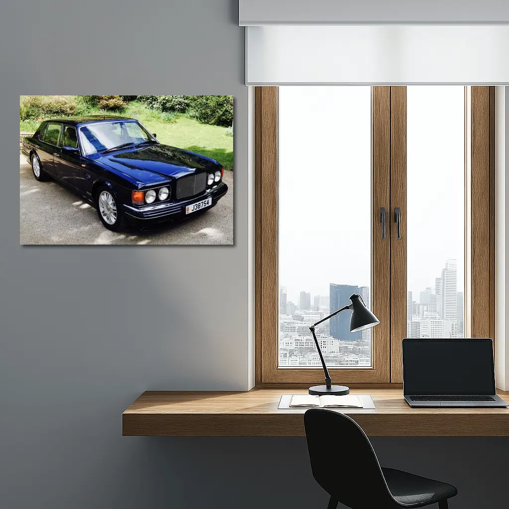 Bentley Brooklands Dark Blue Driveway Setting – Wall Art
