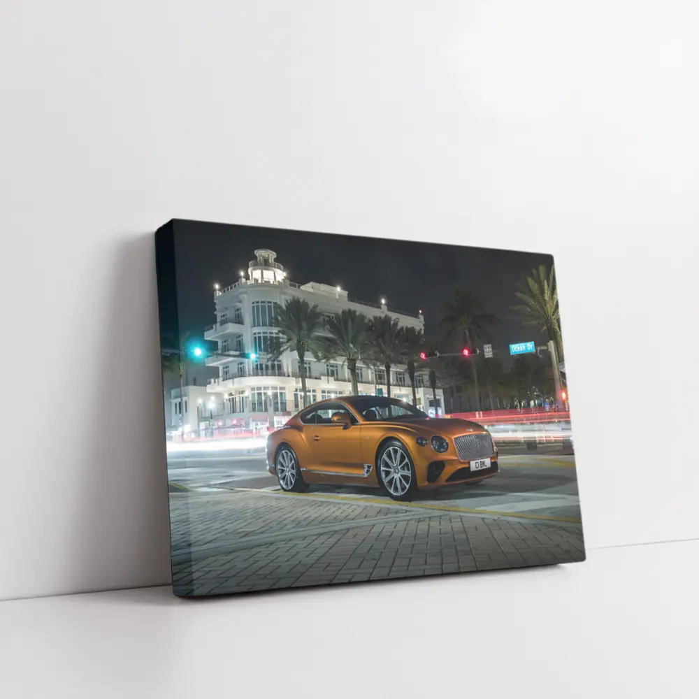 Bentley Continental GT Night City Street – Wall Art