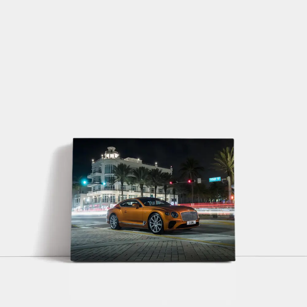 Bentley Continental GT Night City Street – Wall Art