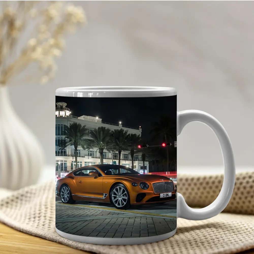 Bentley Continental GT Night City Street – Mugs