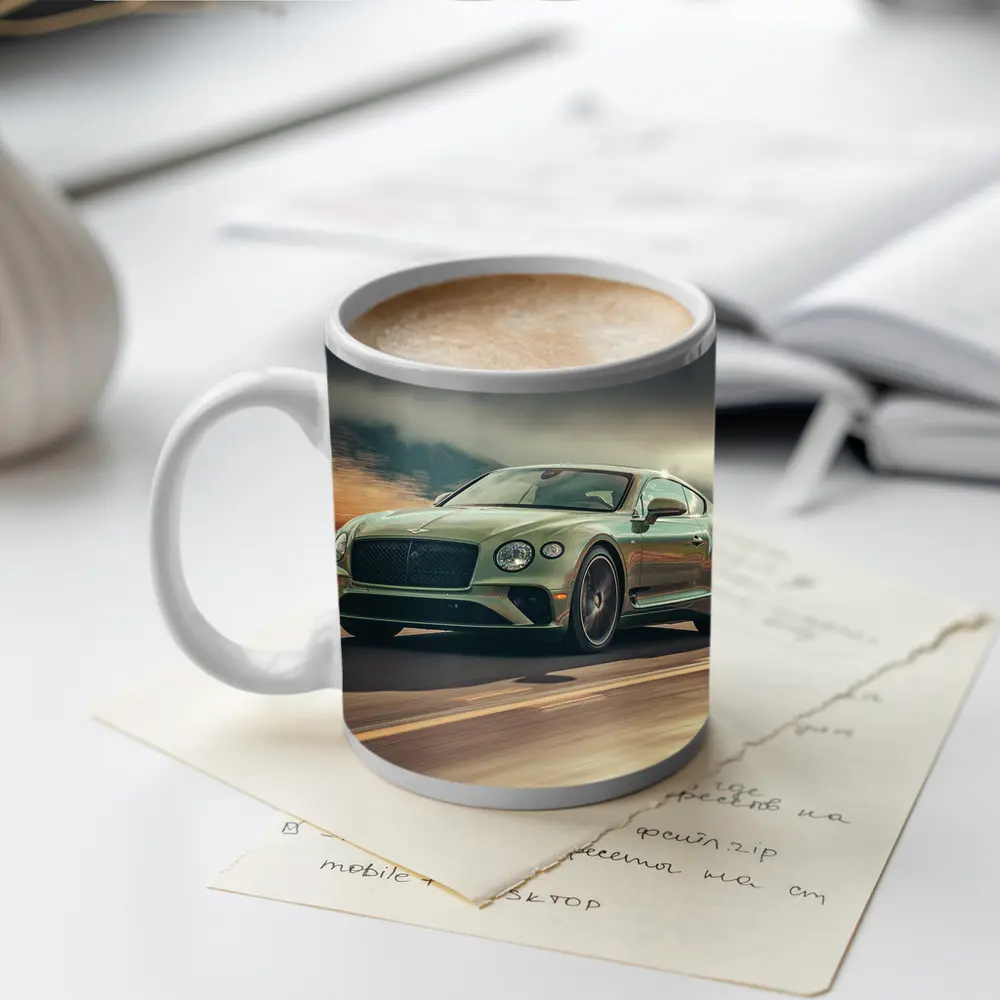 Bentley Continental GT Green Desert Highway Drive – Mugs