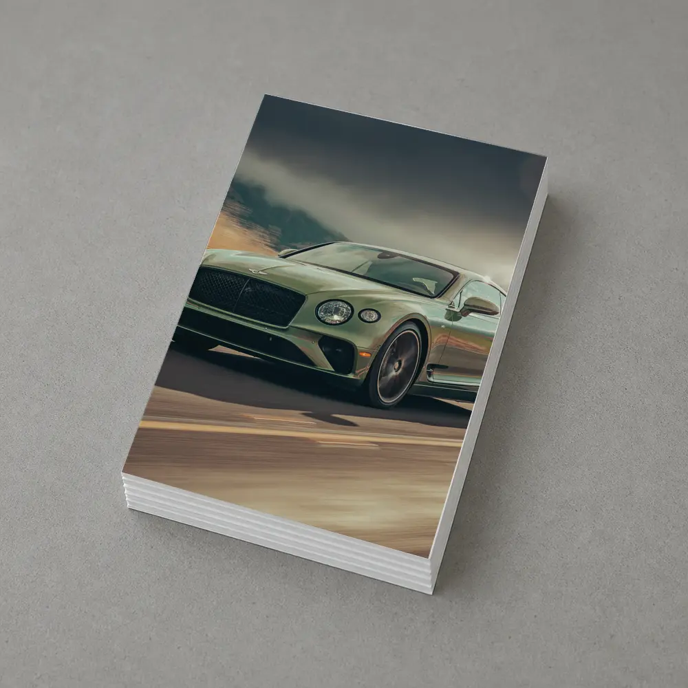 Bentley Continental GT Green Desert Highway Drive – Postcards
