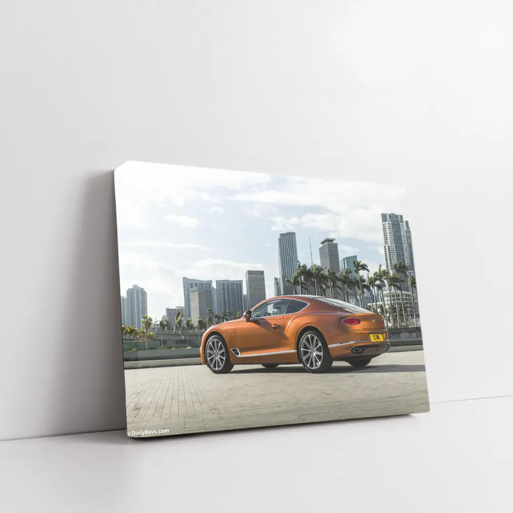 Bentley Continental GT Orange City Skyline – Wall Art