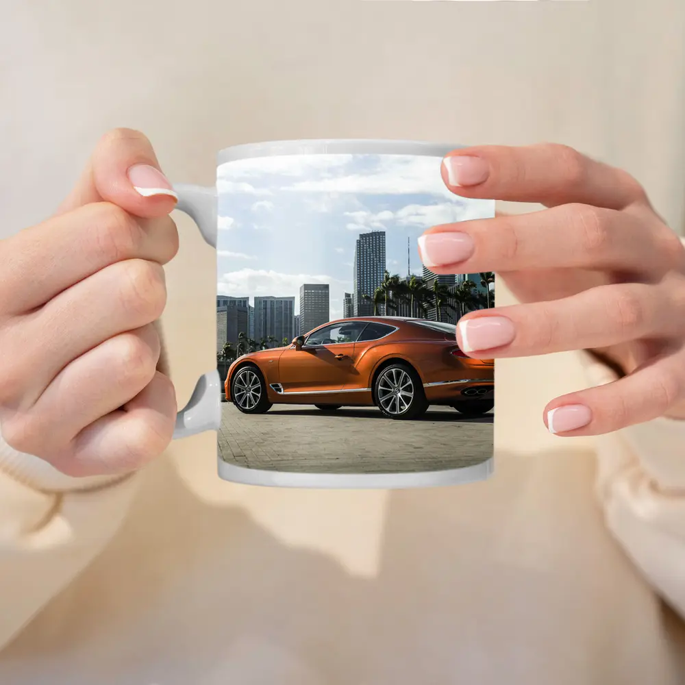 Bentley Continental GT Orange City Skyline – Mugs