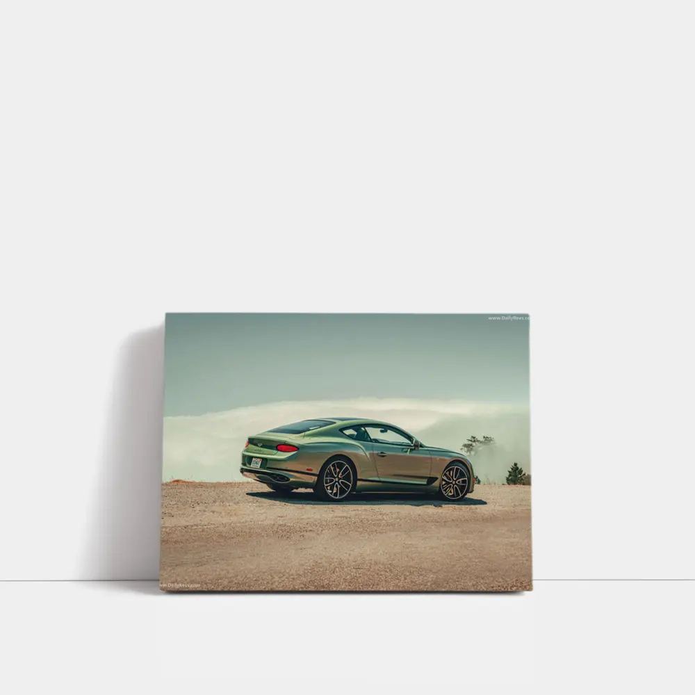 Bentley Continental GT Green Misty Highland Road – Wall Art