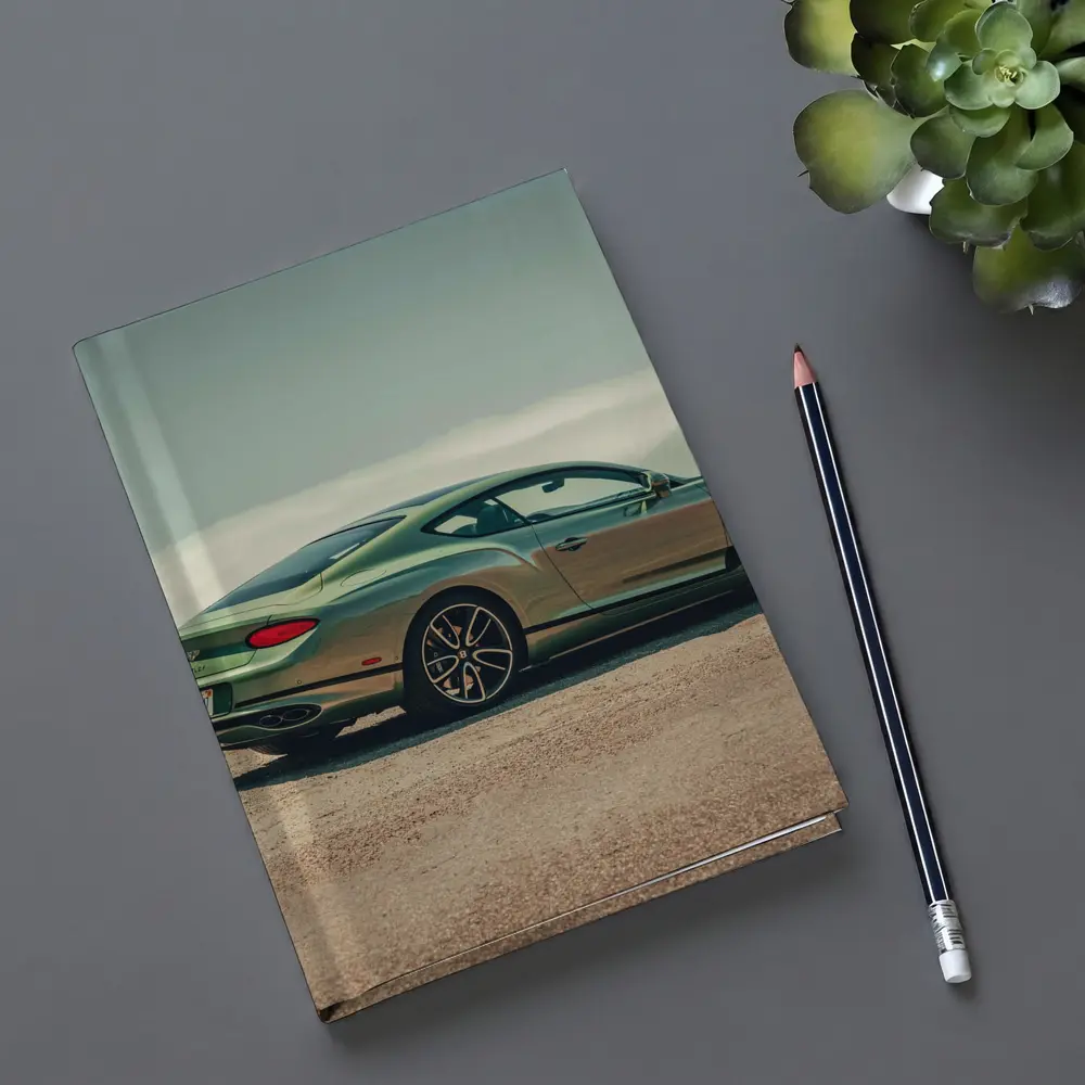 Bentley Continental GT Green Misty Highland Road – Notebooks